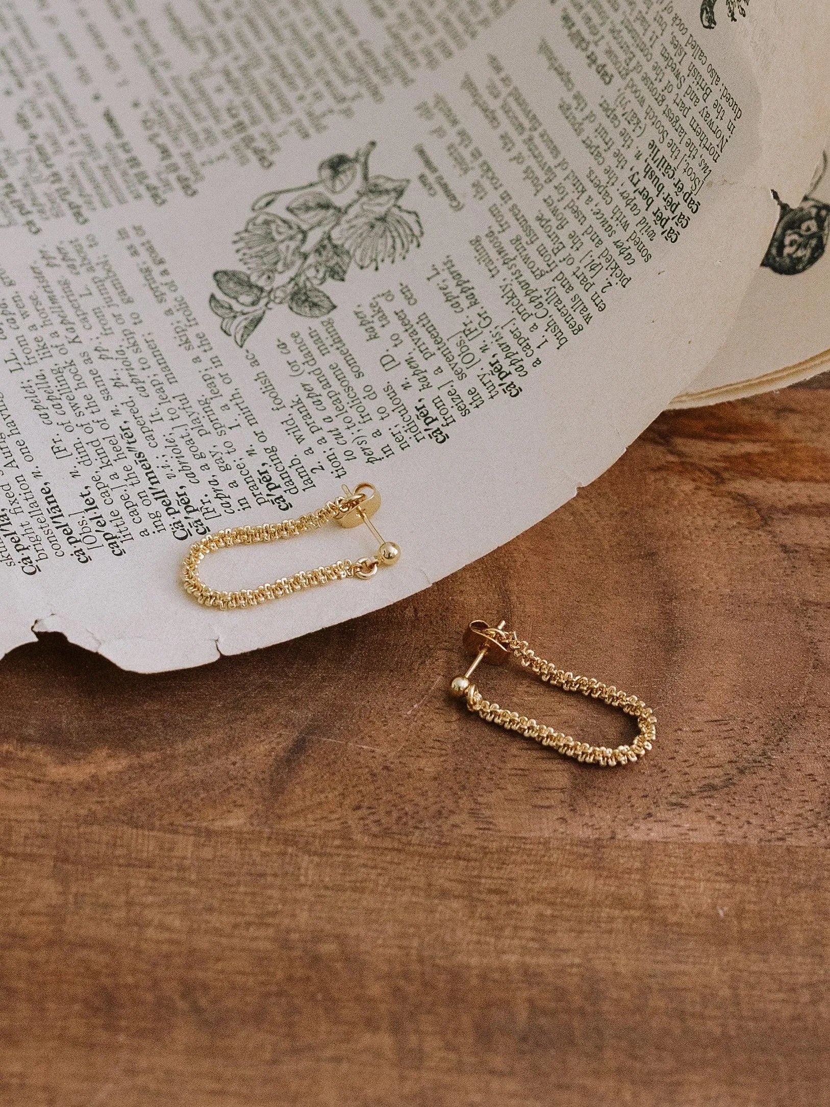 MENPHIS BO-BO / Earrings- Bijoux dorés -Les Petites Pampilles