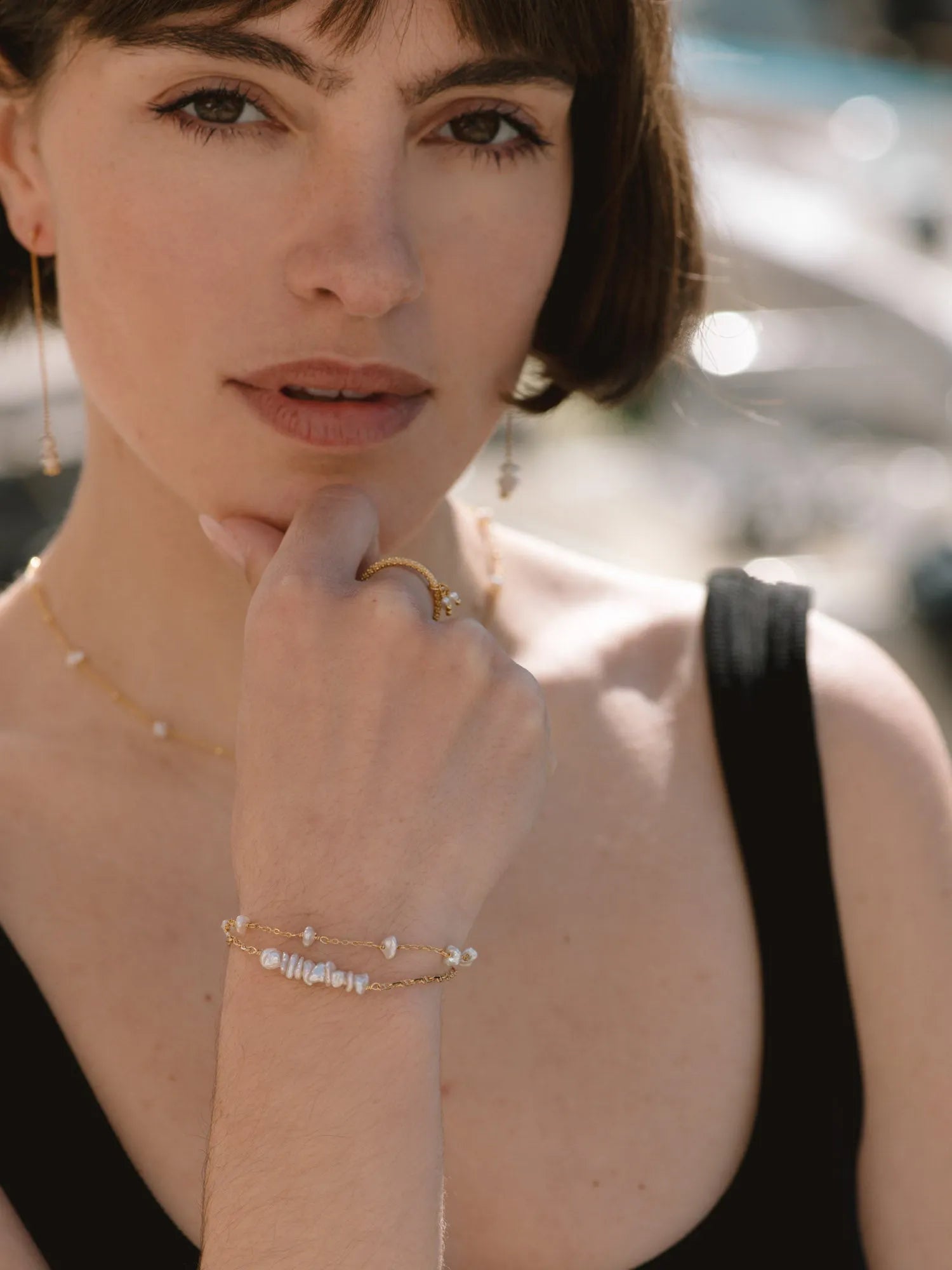 MERION BR BLANC-Bracelets-Les Petites Pampilles