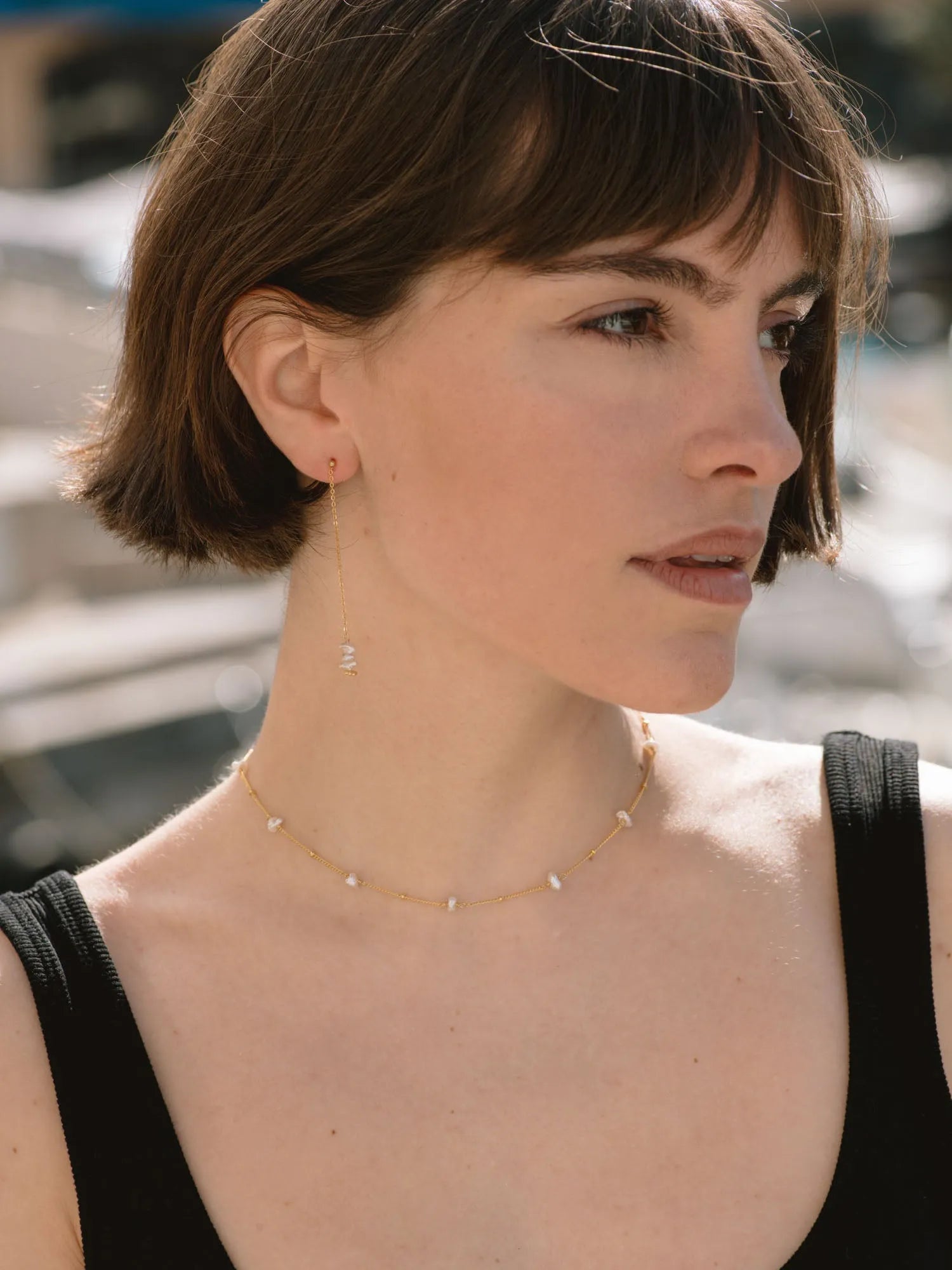 MERION CO BLANC-Colliers / Necklaces-Les Petites Pampilles