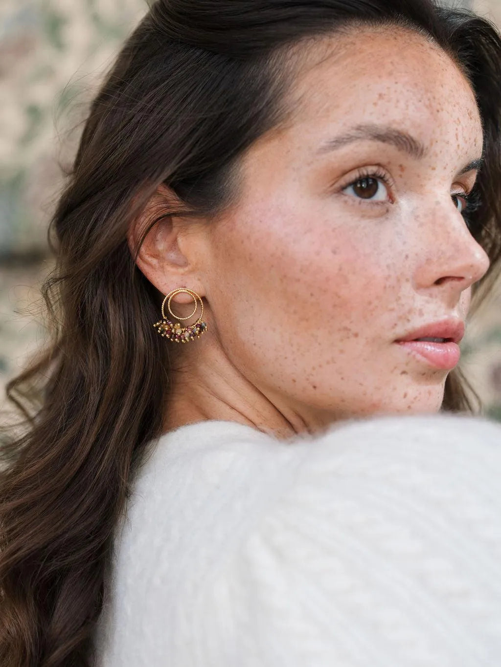 MINI GROSEILLES BO-BO / Earrings- Bijoux dorés -Les Petites Pampilles