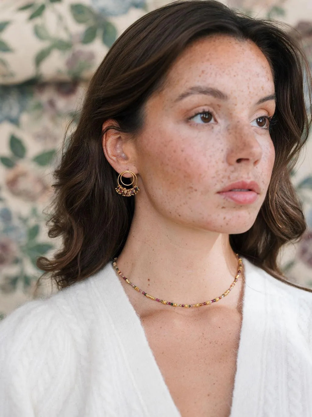 MINI GROSEILLES BO-BO / Earrings- Bijoux dorés -Les Petites Pampilles