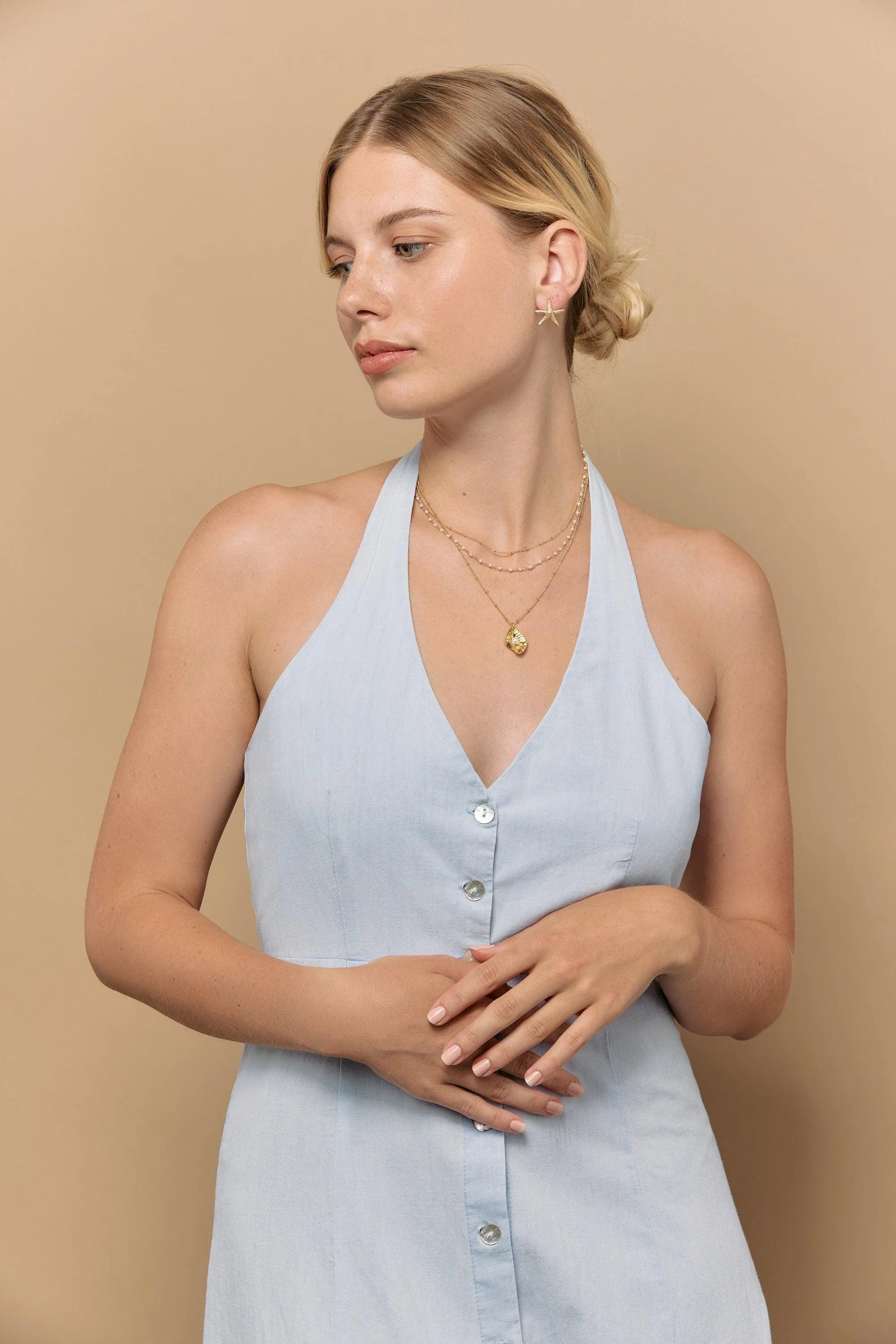 NERINAS BO-BO / Earrings- Bijoux dorés -Les Petites Pampilles