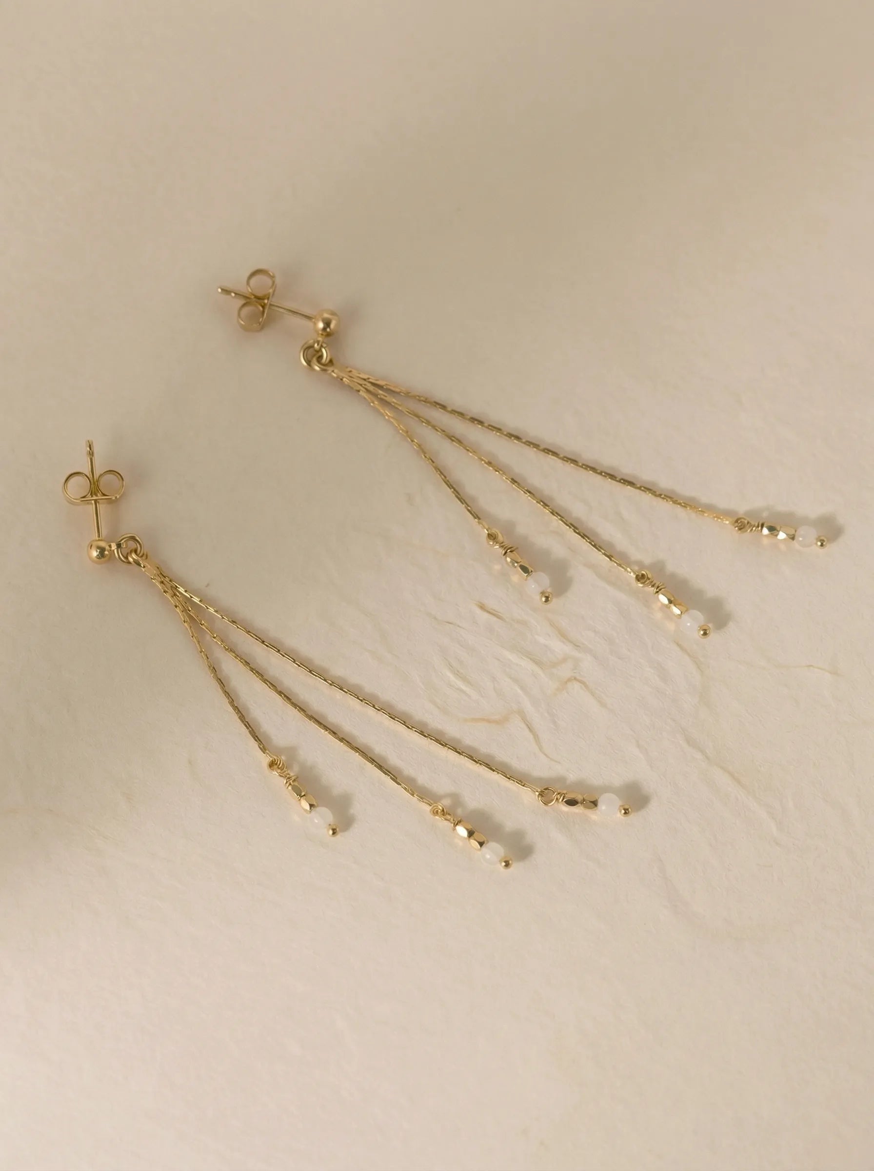 NYMPHEA BO BLANC-BO / Earrings-Les Petites Pampilles