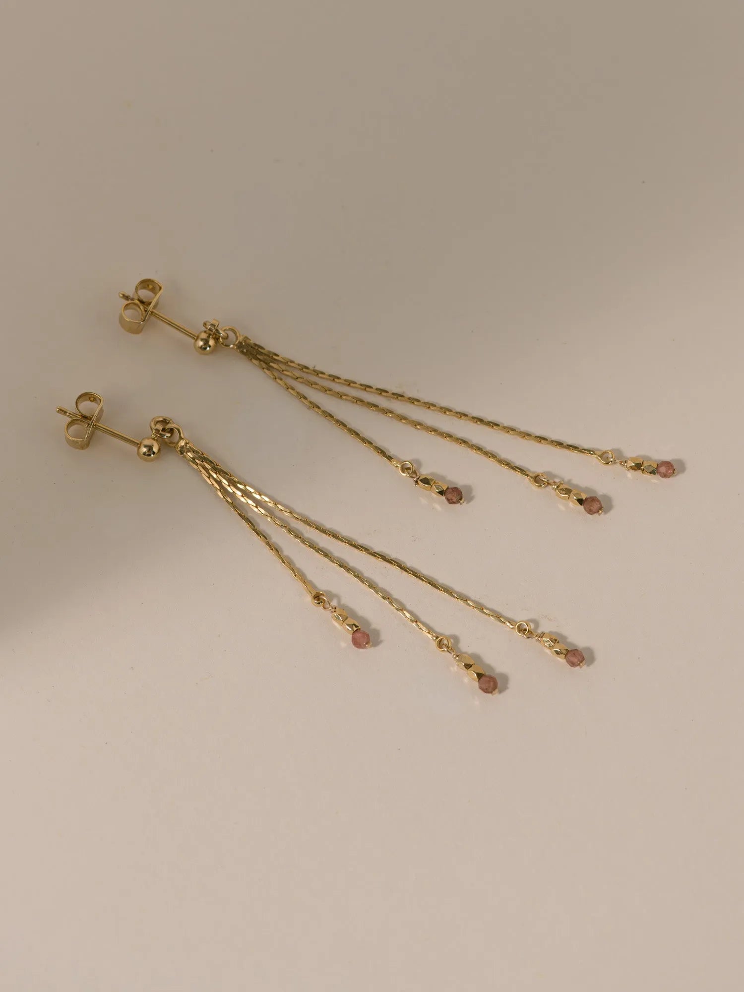 NYMPHEA BO ROSE-BO / Earrings-Les Petites Pampilles