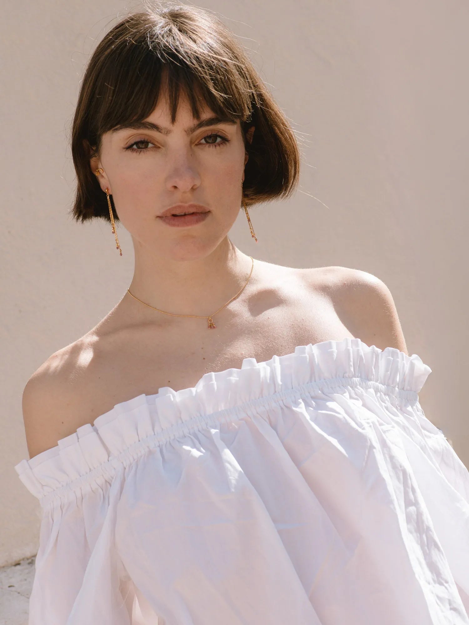 NYMPHEA BO ROSE-BO / Earrings-Les Petites Pampilles