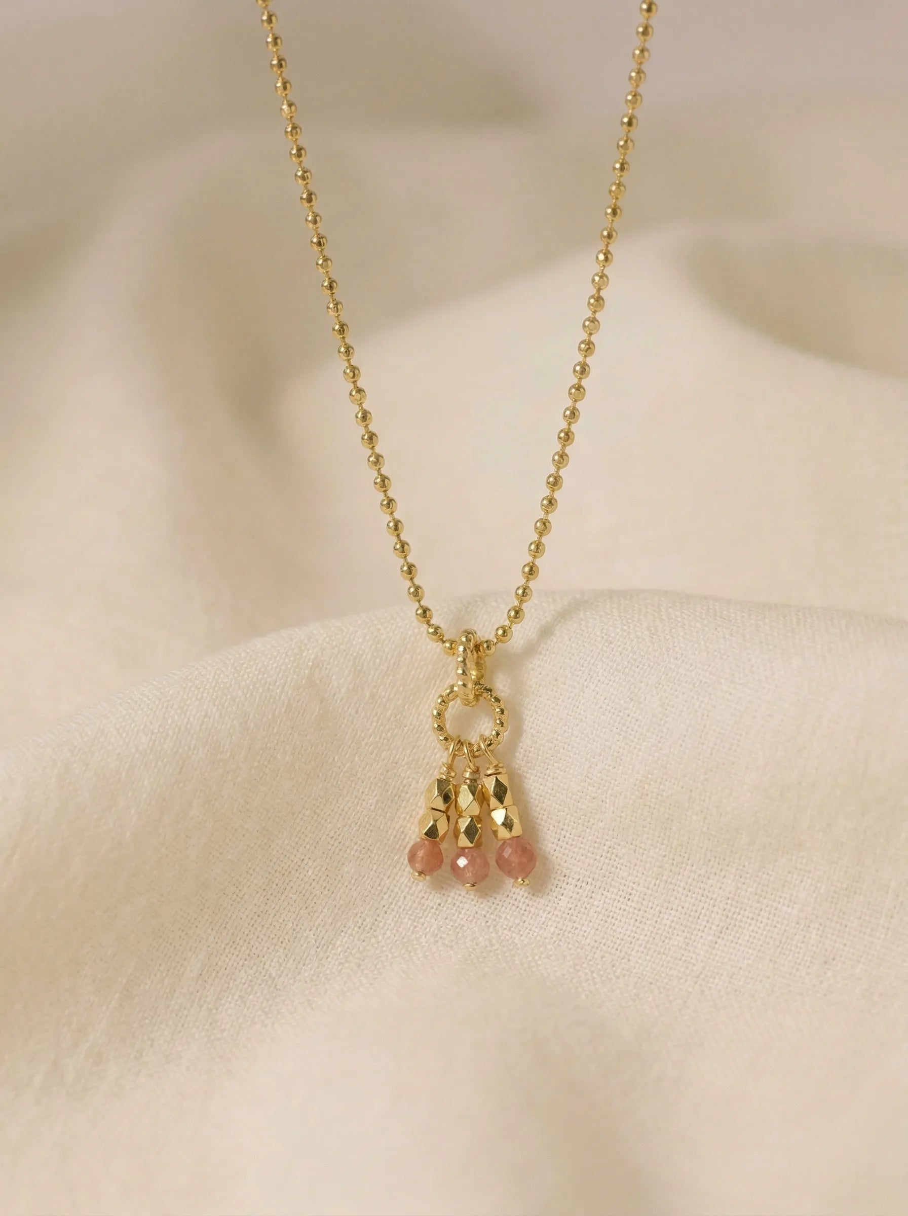 NYMPHEA CO ROSE-Colliers / Necklaces-Les Petites Pampilles