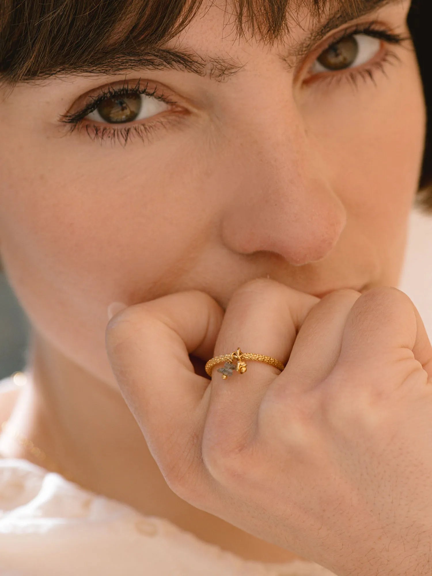 PUCEA BA GRISE-Bagues / rings-Les Petites Pampilles