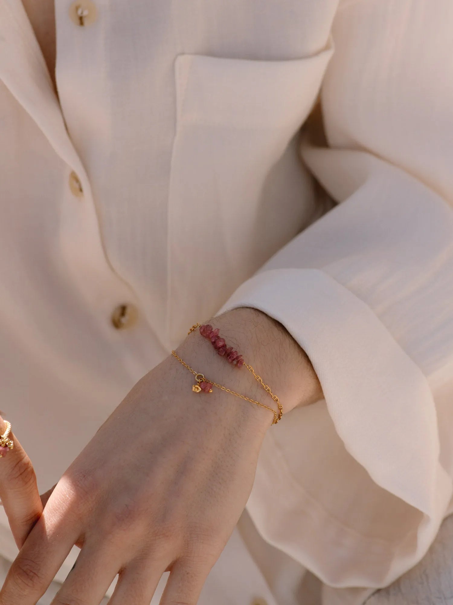 PUCEA BR ROSE-Bracelets-Les Petites Pampilles