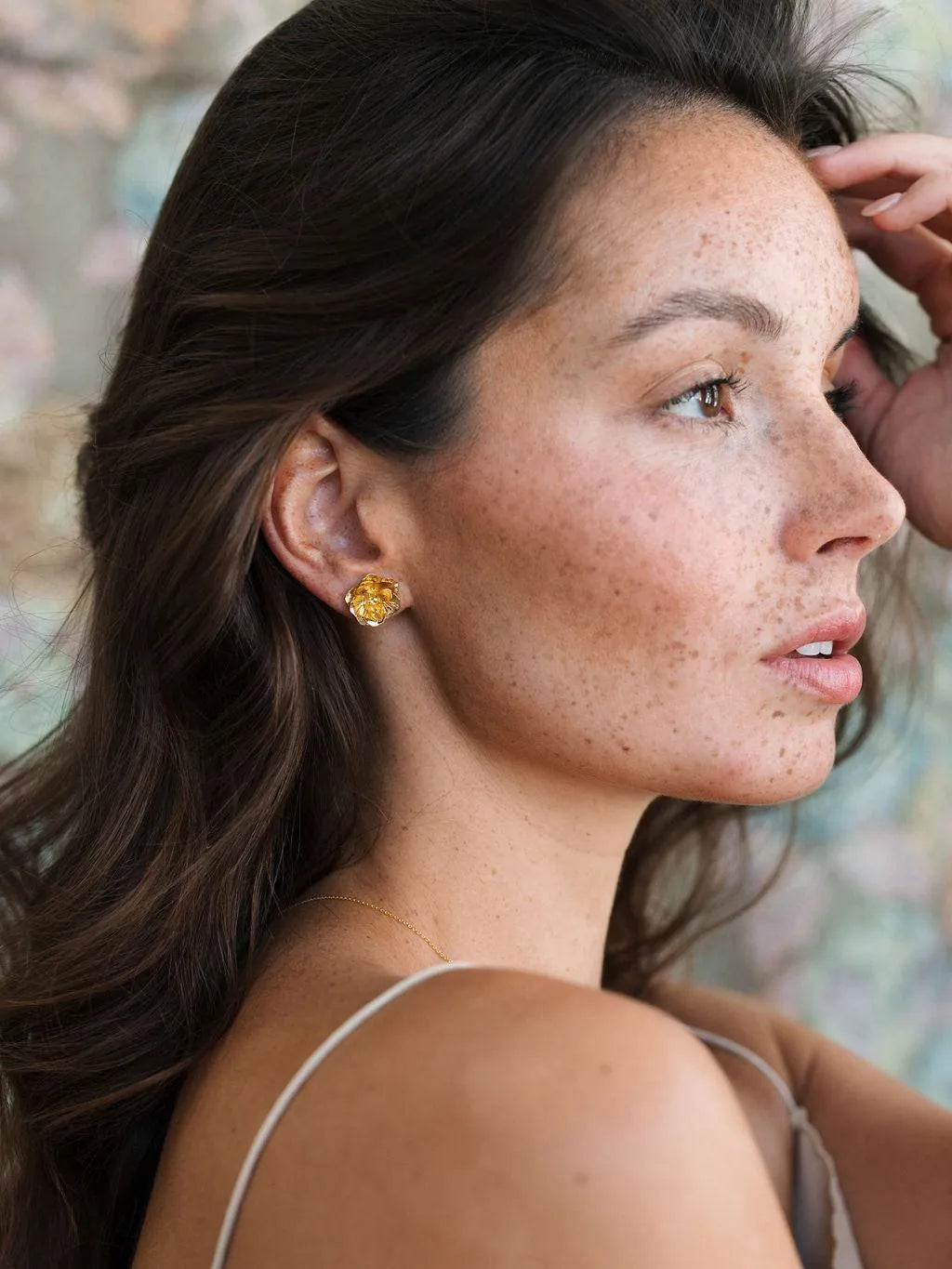 ROSY BO-BO / Earrings- Bijoux dorés -Les Petites Pampilles