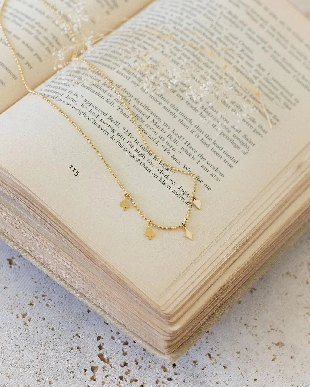 SOLAR CO-Colliers / Necklaces- Bijoux dorés -Les Petites Pampilles