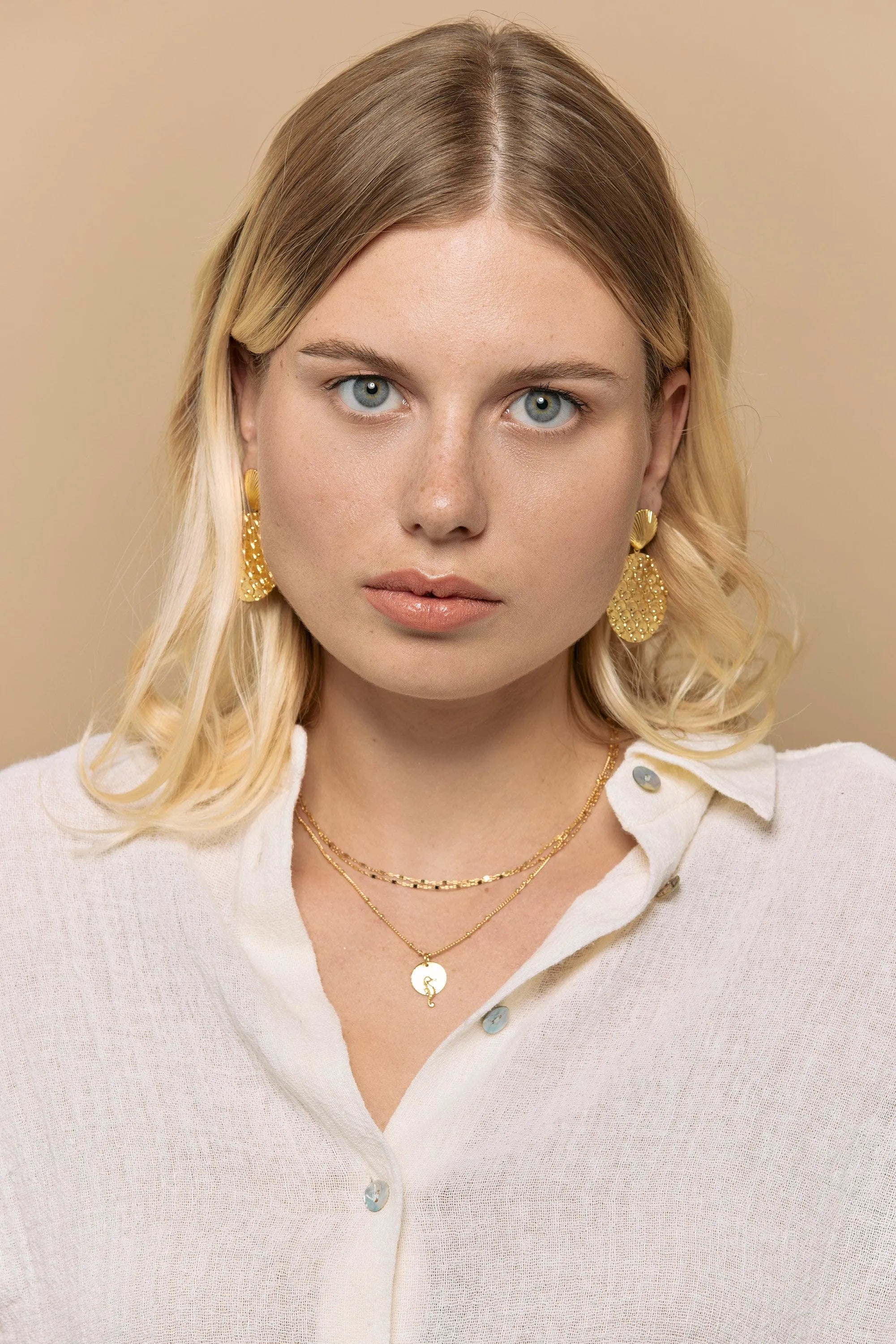 TEMEO BO-BO / Earrings- Bijoux dorés -Les Petites Pampilles