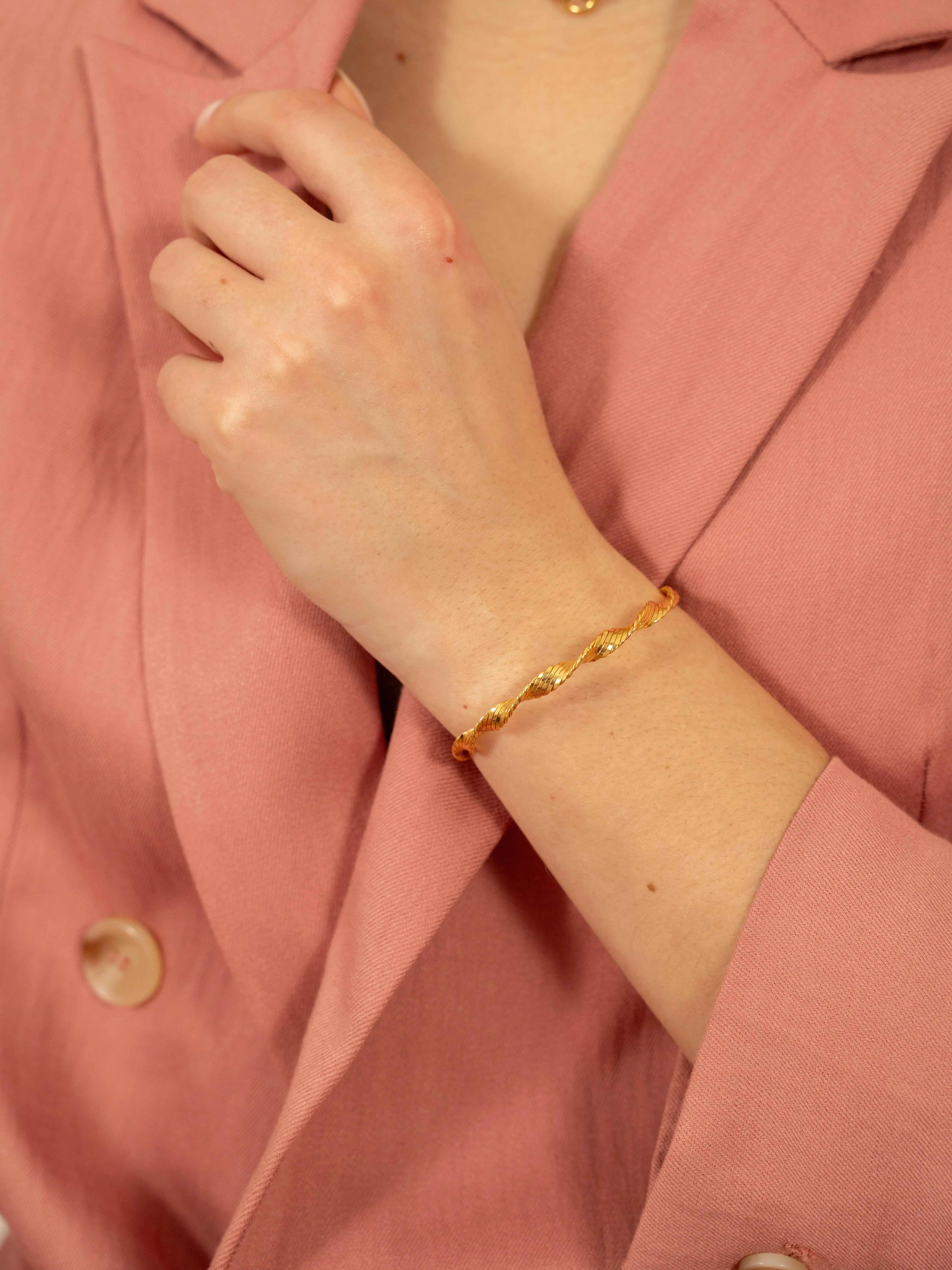 TORNADO JONC-Bracelets-Les Petites Pampilles