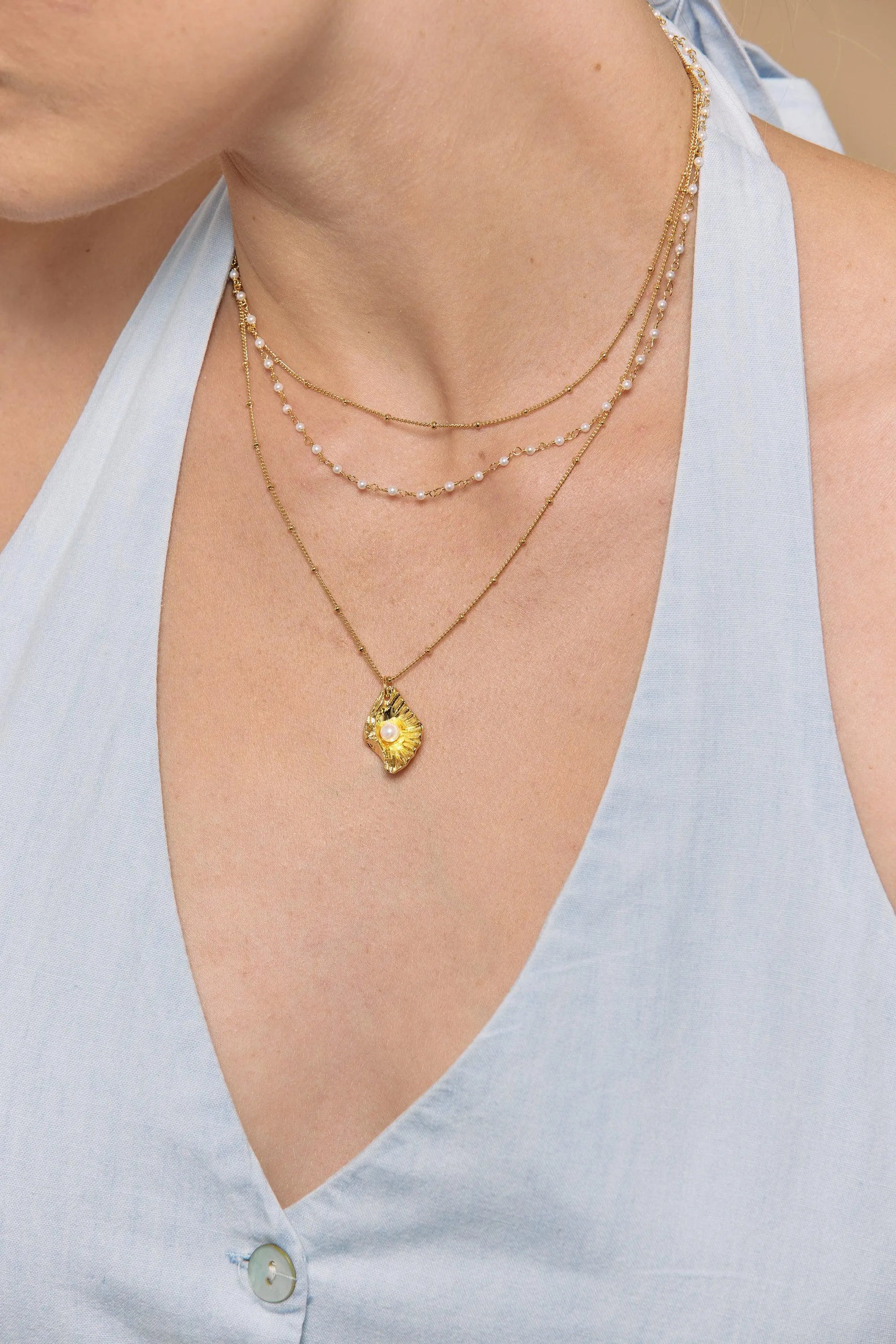 TRESOR CO-Colliers / Necklaces- Bijoux dorés -Les Petites Pampilles