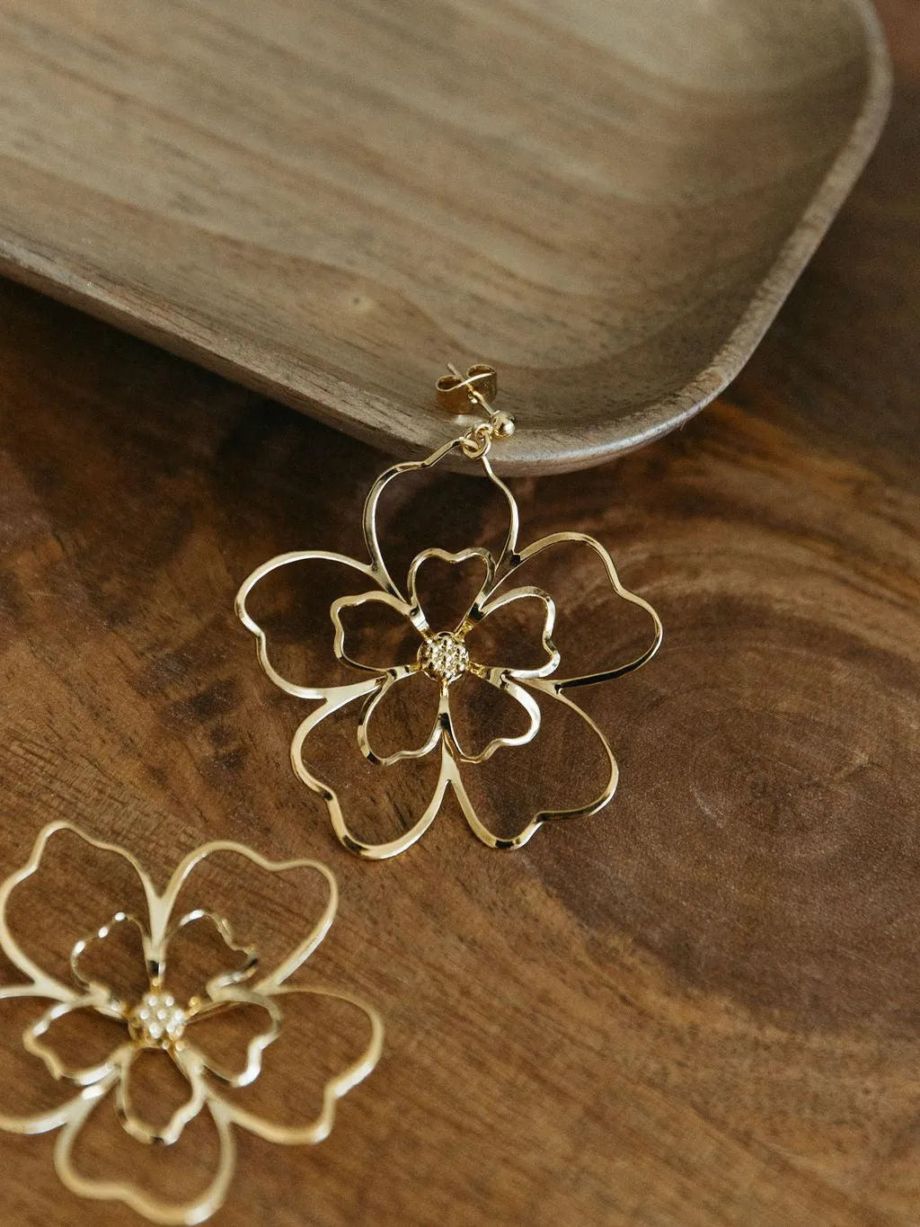 YUNA BO-BO / Earrings- Bijoux dorés -Les Petites Pampilles